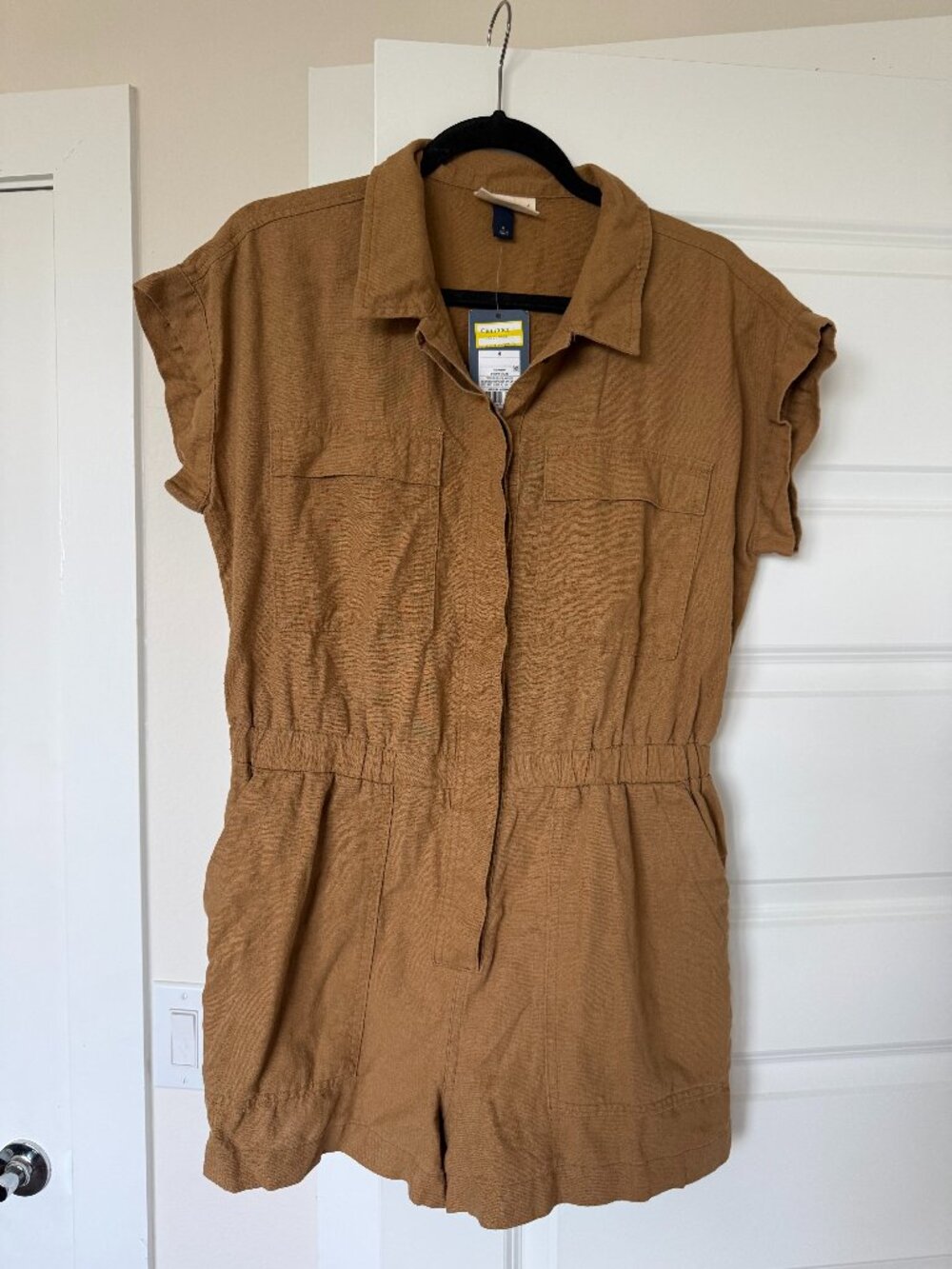 Universal Thread Linen Blend Coveralls NWT size 8